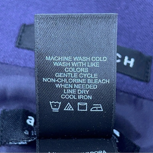 SIZE 6 AXCESS WOMENS PURPLE BLAZER 3/4 SLEEVE LINED BUTTON FRONT - Picture 11 of 11